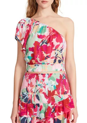BB Dakota by Steve Madden Women's One Shoulder Floral Dress, Medium | Belk