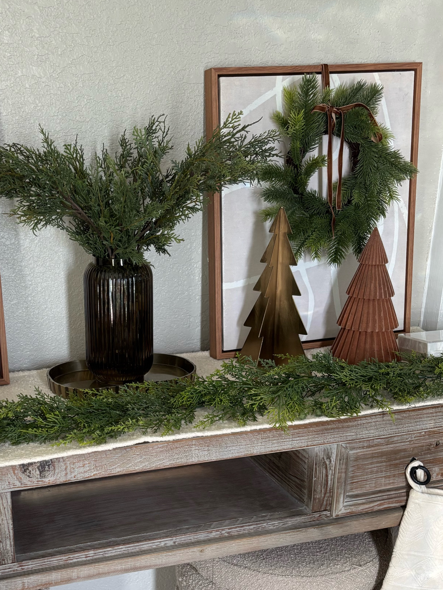 Tinted Glass Ribbed Jug Vase Olive Green - Hearth & Hand™ with Magnolia

#LTKHoliday #LTKHome #LTKSeasonal