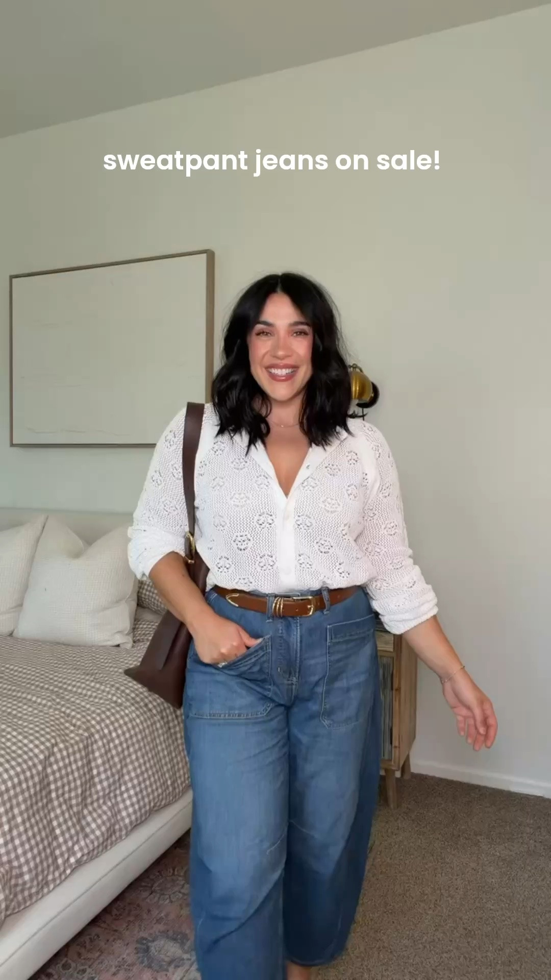 Jeans on sale! So soft and drapey they feel like lounge but can be dressed up or elevated. Perfect for everyday! 

Size L/30 for me!

#LTKMidsize #LTKSaleAlert #LTKSeasonal