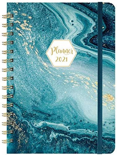 2021 Planner - Weekly & Monthly Planner with Tabs, January 2021 - December 2021, 8.4" x 6.3", Fle... | Amazon (US)