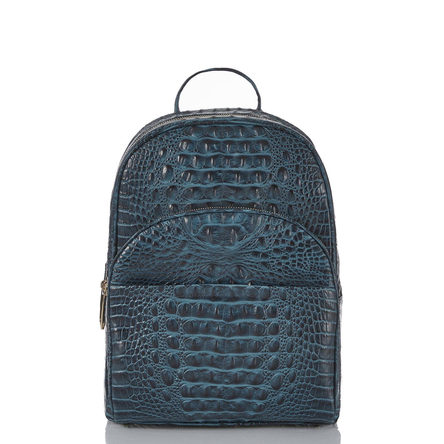 Dartmouth Leather Backpack | Navy Barker | BRAHMIN | Brahmin