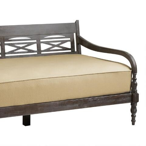 Oatmeal Burlap Mattress Cover | World Market