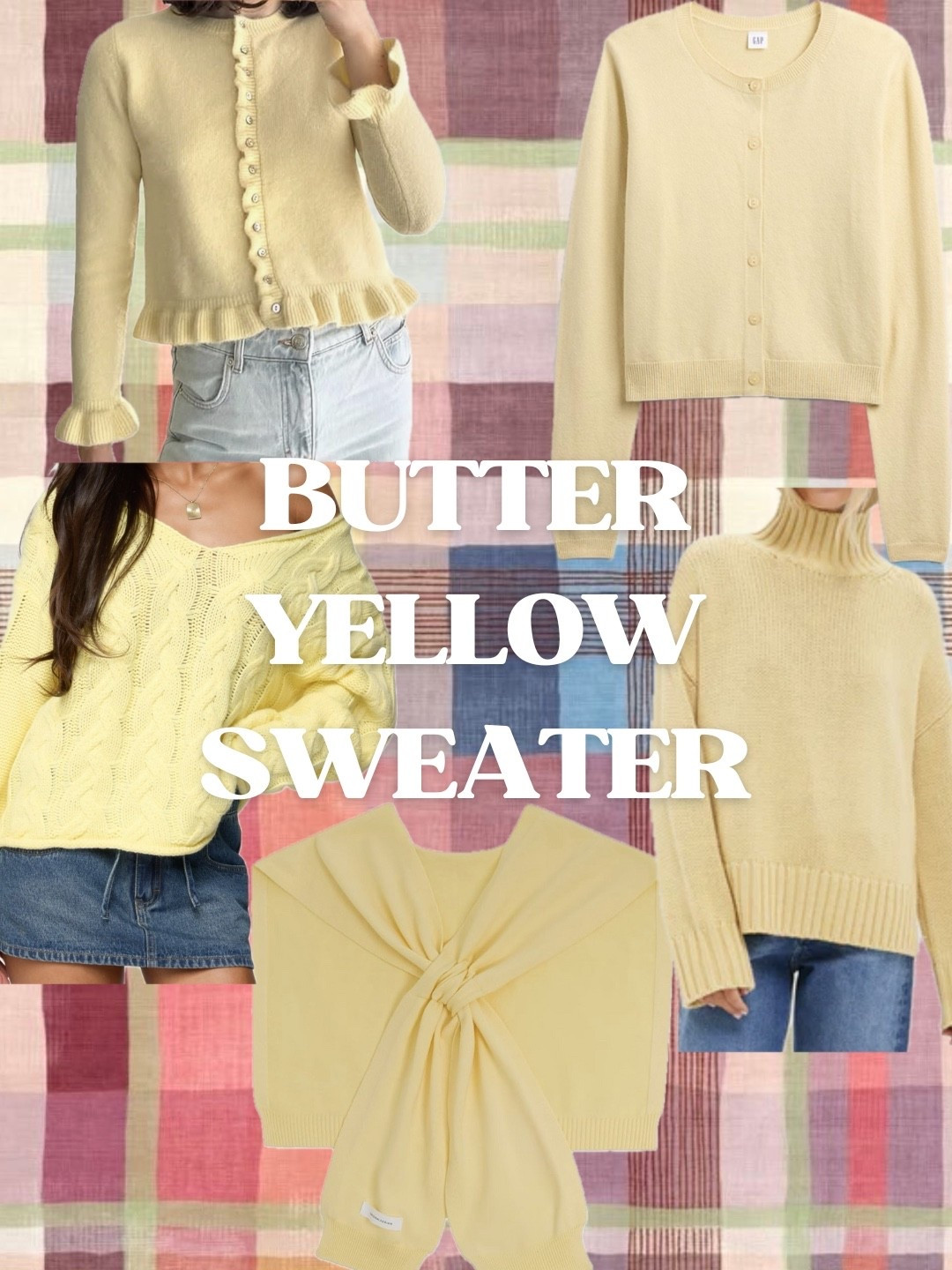 butter yellow sweaters! 

#LTKSeasonal #LTKFindsUnder50 #LTKSaleAlert