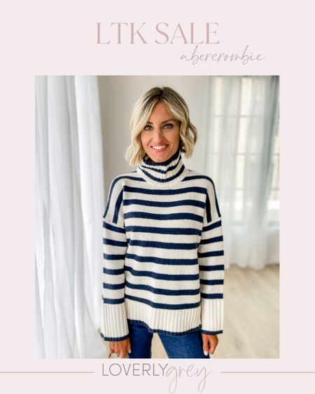 This striped sweater is a closet staple! I am wearing an XS! Currently 20% off 👏

Loverly Grey, fall staples

#LTKstyletip #LTKSeasonal #LTKSale