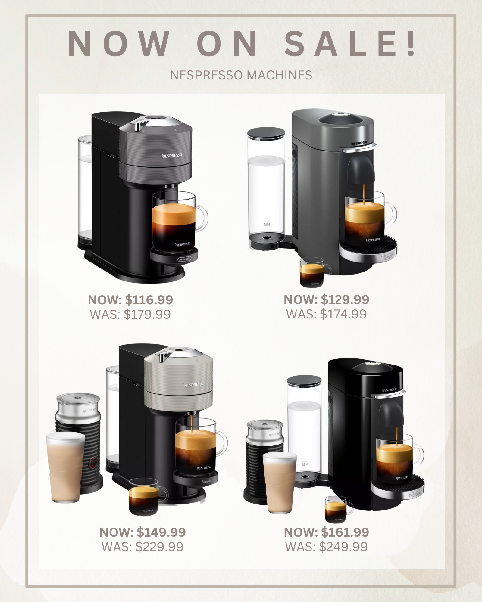 Nespresso machines on sale at Target! Kitchen essential - coffee machine - espresso machine 

 

#LTKHome #LTKSaleAlert