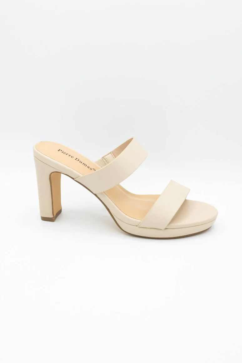 Pierre Dumas Hall Band Heels for Women in Nude | Glik's