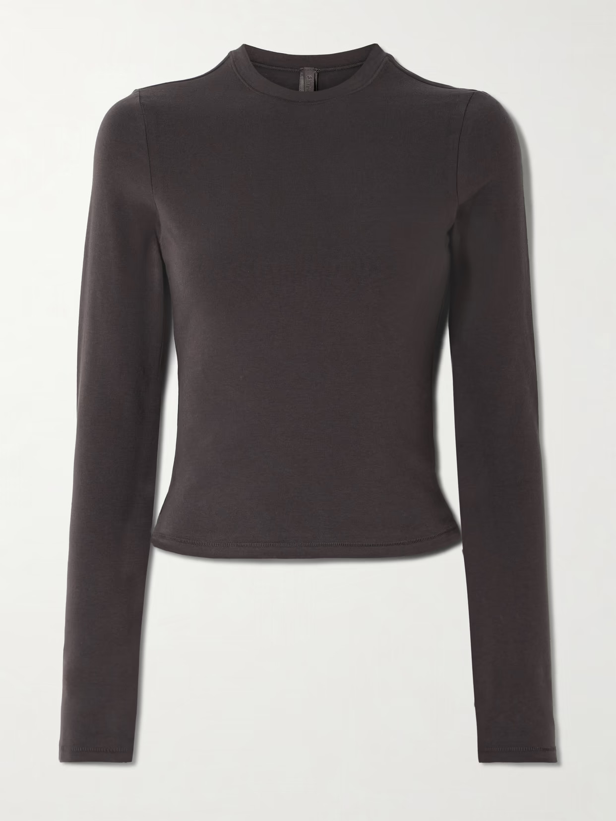 SKIMS - Stretch-cotton Jersey T-shirt - Iron | NET-A-PORTER (US)