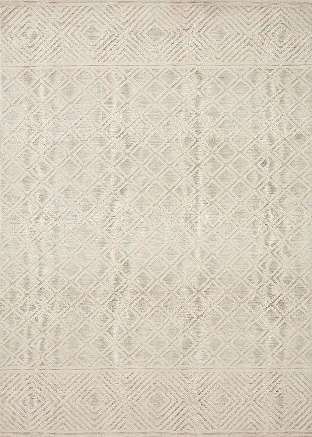 Loloi II Neda Collection NED-04 Ivory/Natural, Transitional 5'-0" x 7'-6" Area Rug | Amazon (US)
