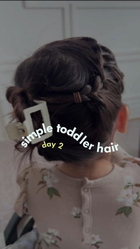 Try this messy claw clip hairstyle for your little girl! 

#LTKkids