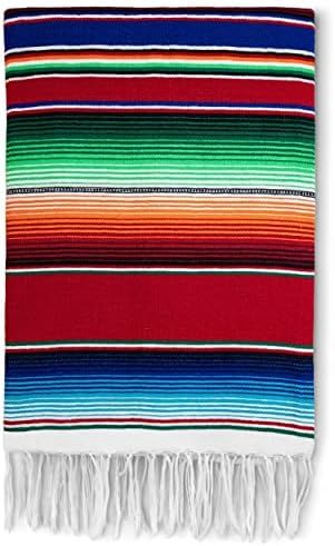 Benevolence LA Authentic Large Mexican Blanket | Thick Serape Blanket | Mexican Blankets and Throws  | Amazon (US)