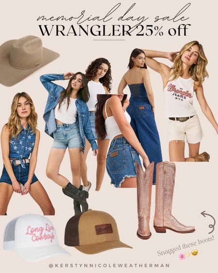 Yippee ki-yay! 25% off & free shipping with W R A N G L E R! 

Some of the cutest most flattering jeans & Jean shorts! I wear a size 24! 🤠✨

Wrangler jeans, wrangler, denim shorts, cowboy shorts, Memorial Day sale 

#LTKStyleTip #LTKU #LTKFestival