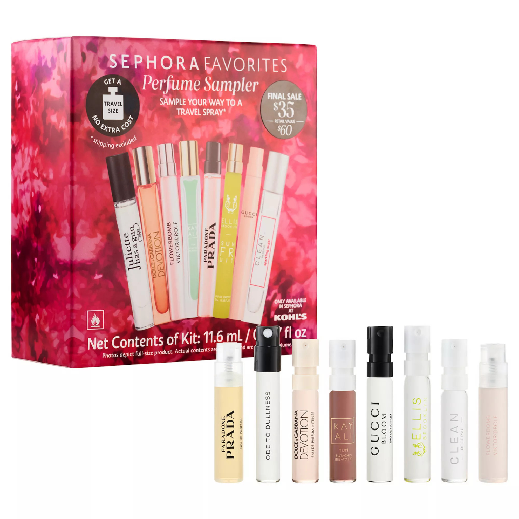Sephora Favorites Perfume Sampler Set With Redeemable Voucher for Travel Spray | Kohl's