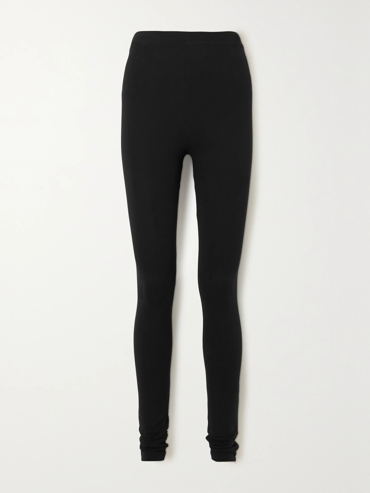 TOTEME - + Net Sustain Cork Stretch-jersey Leggings - Black - small | NET-A-PORTER APAC