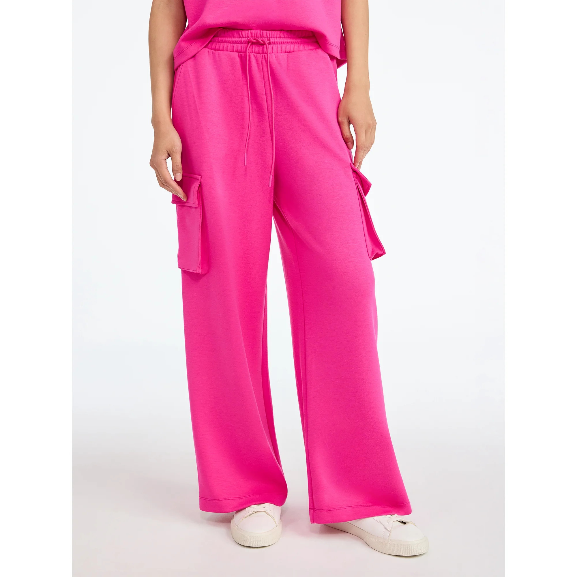 Scoop Women's and Women's Plus New Scubaknit Cargo Pants, Sizes XS-4X | Walmart (US)