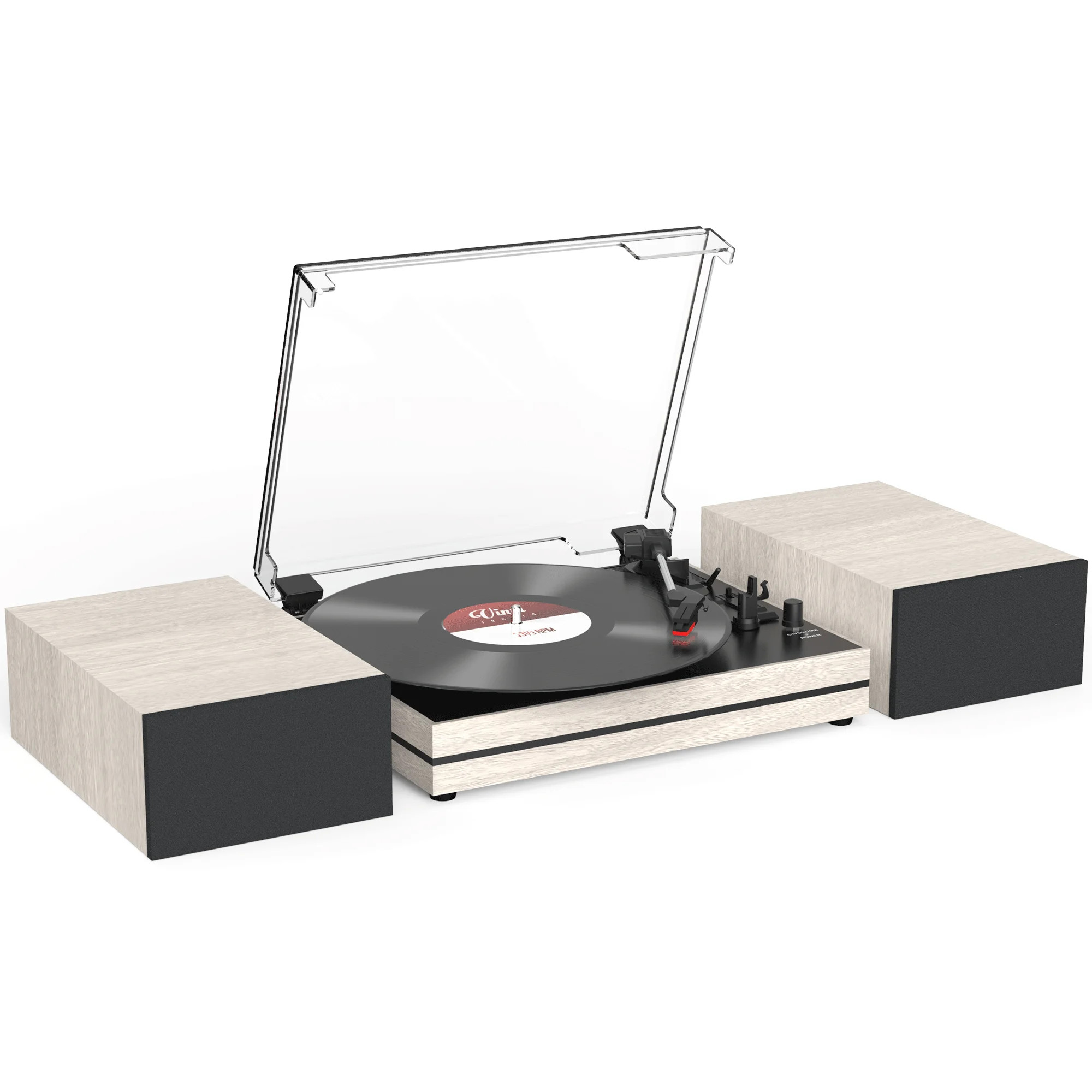 RetroAudio Vinyl Record Player Bluetooth Turntable with Bookshelf Speakers 3-Speed Belt-Driven, B... | Walmart (US)
