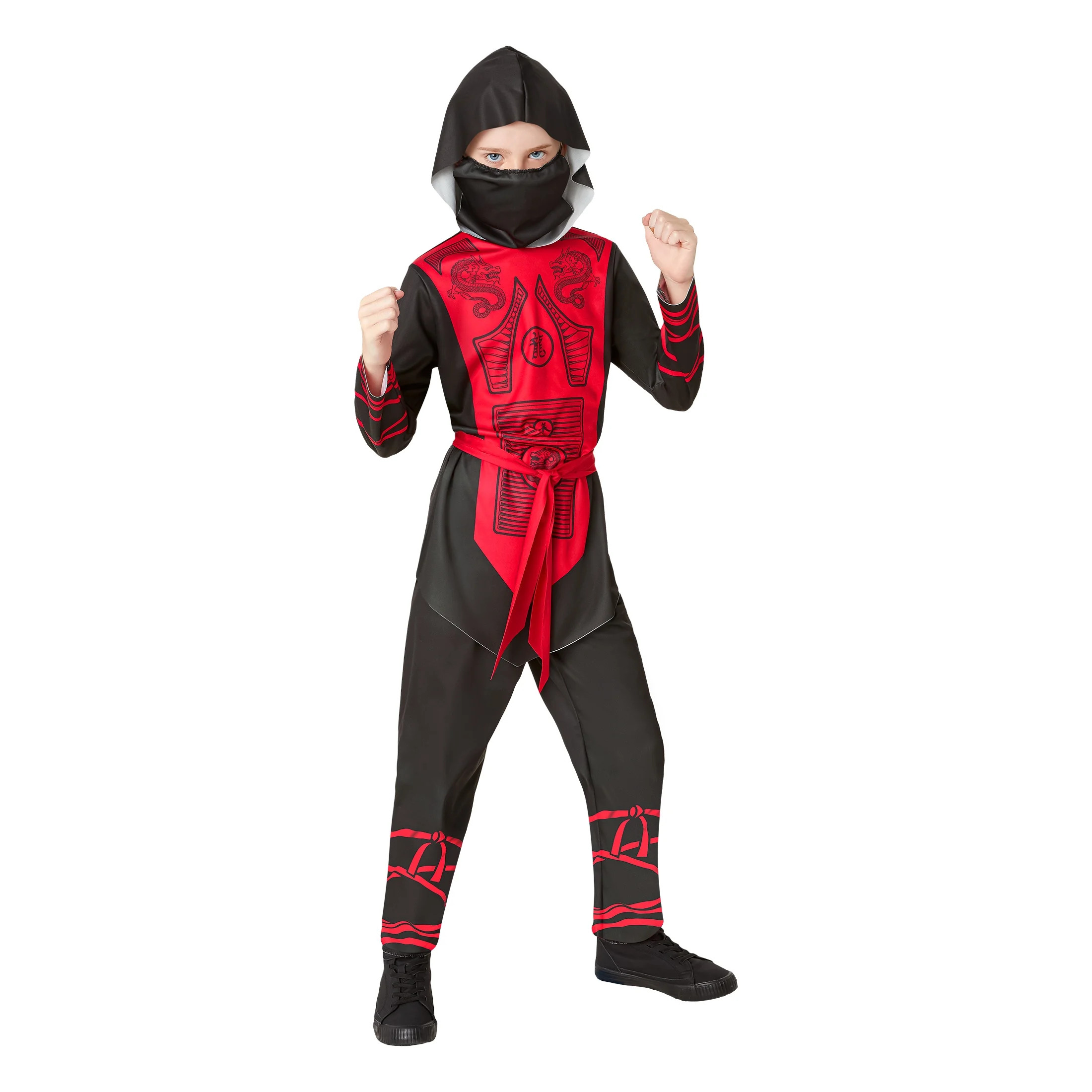 Ninja Halloween Costume for Children, Girls Size L(10/12), by Way to Celebrate | Walmart (US)