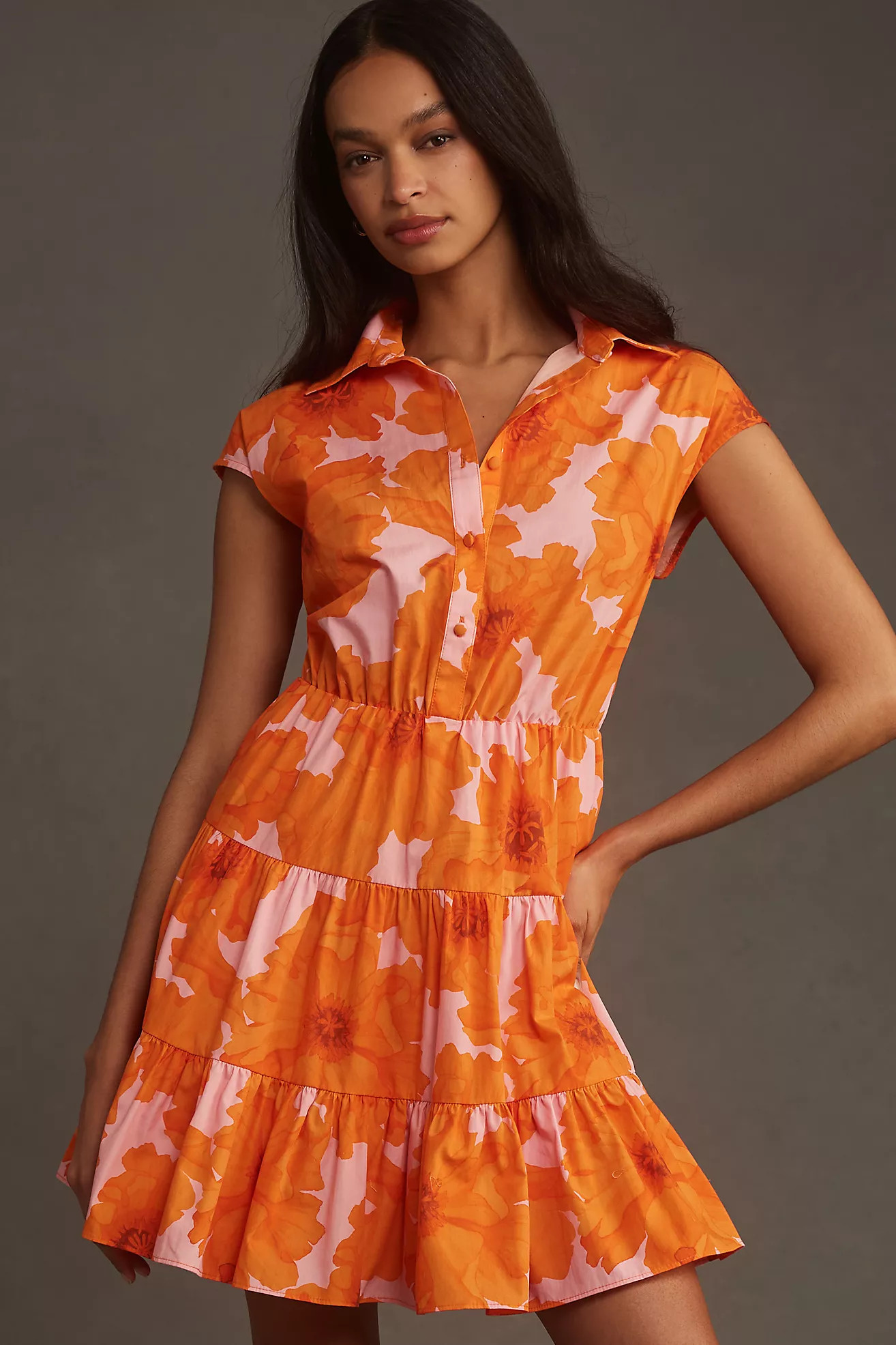 Hutch Short-Sleeve Mini Shirt Dress | Anthropologie (US)