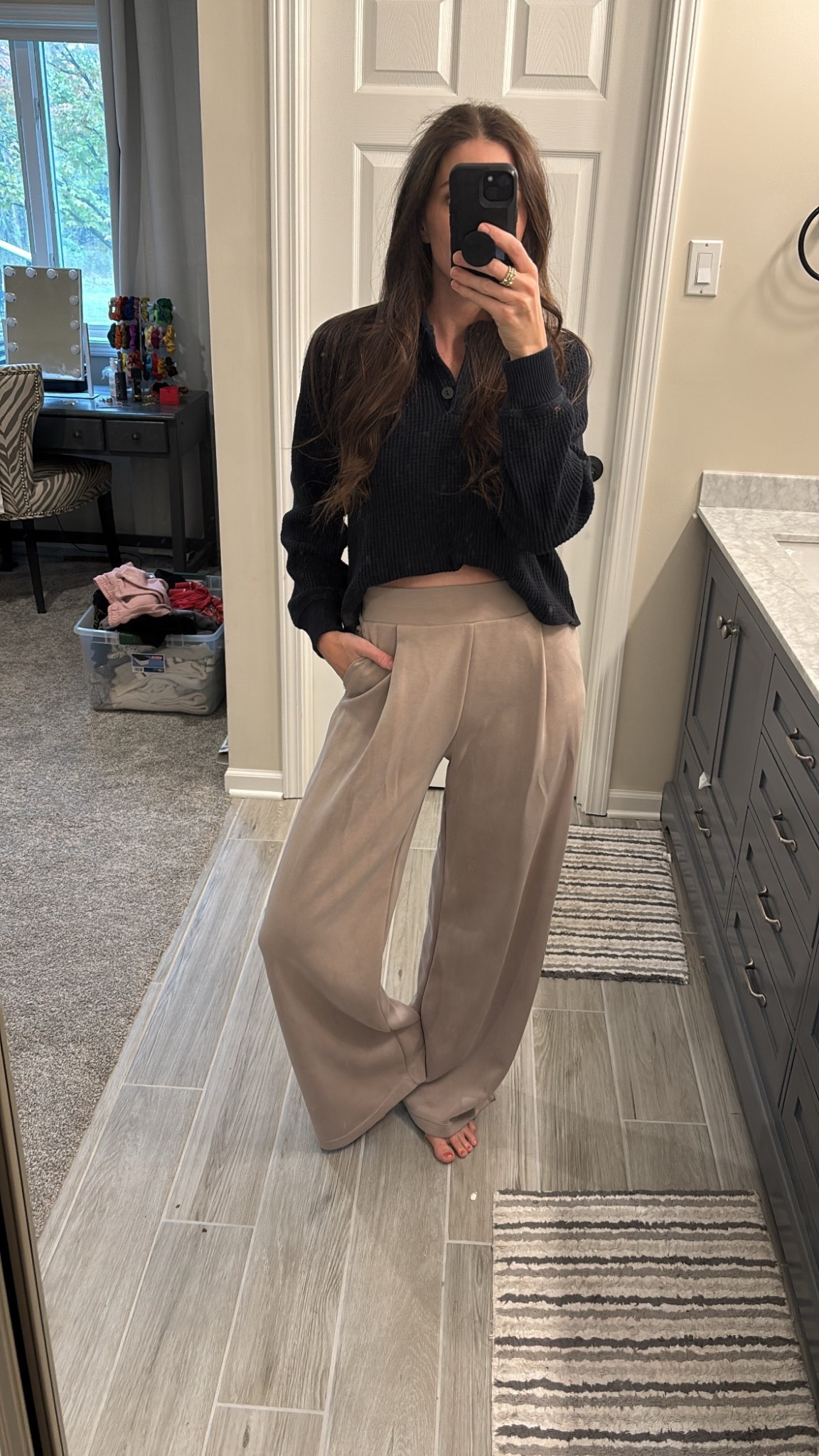 My favorite cool weather pants! Easily dress up for a night out or professional for work or just a casual day at home. So comfy! 

#LTKFindsUnder50 #LTKSeasonal #LTKWorkwear