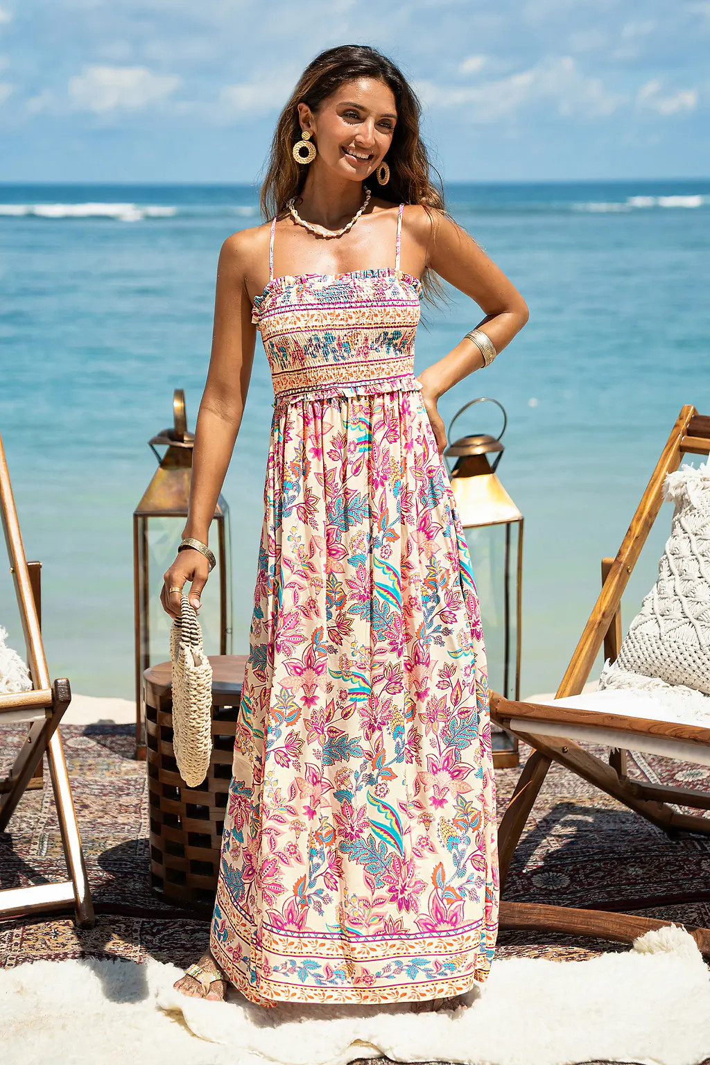 Papaya Punch Floral Maxi Dress | Breezy Island Vibes | Cupshe | Cupshe US