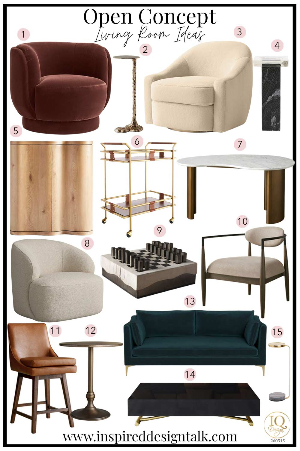 Create a warm and elevated open concept living room with these designer-inspired furniture and decor ideas. This curated board features sculptural accent chairs, curved silhouettes, organic wood finishes, marble and brass accents, and statement coffee tables to help define zones in an open concept layout. Perfect inspiration for open concept living room and dining room decorating, modern neutral homes, and cozy luxury interiors. Save this for layout ideas, furniture styling tips, and open floor plan decorating inspiration. 

 #LTKmomlife #LTKOver40 #LTKHome