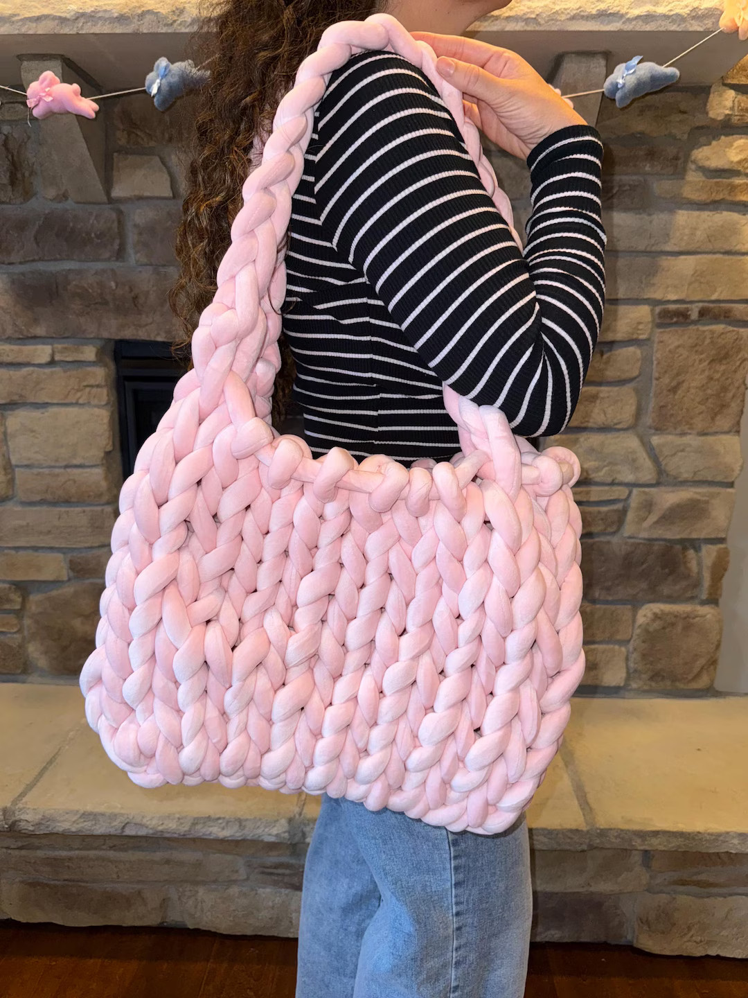 Chunky Hand-knit Purse – Cozy & Stylish Handmade Bag - Etsy | Etsy (US)