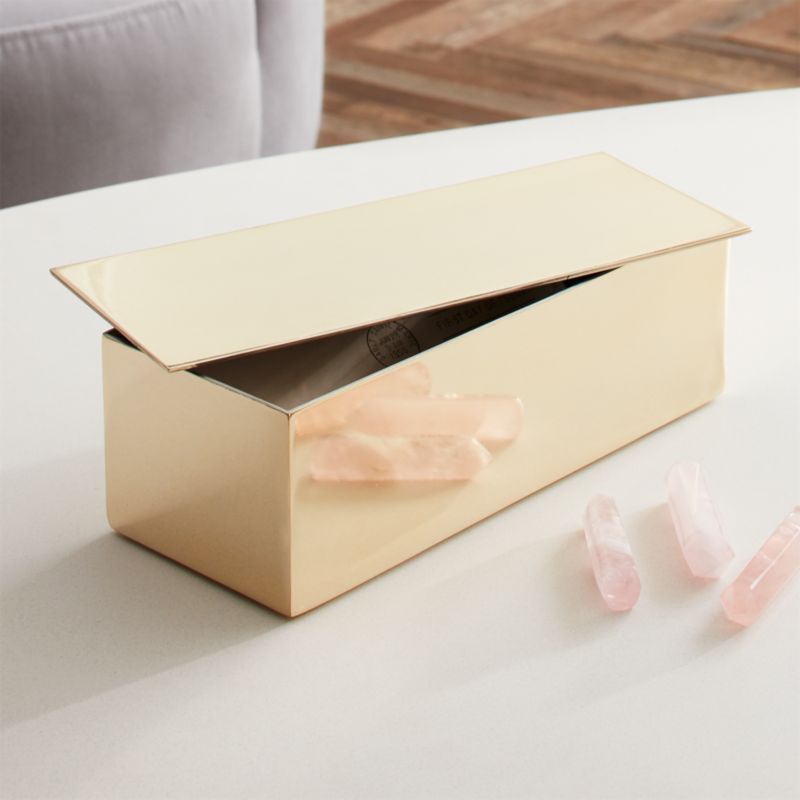 Oro Champagne Gold Box + Reviews | CB2 | CB2