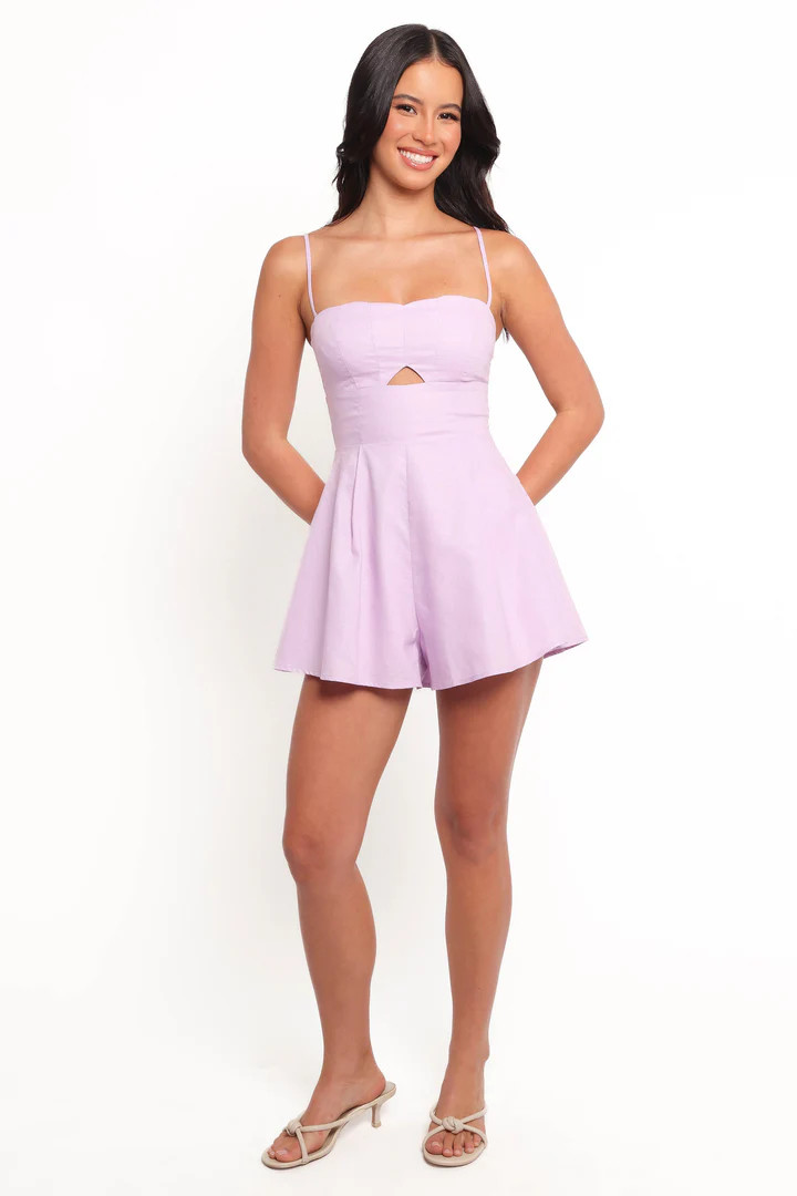 Rycee Scalloped Romper - Lilac | Petal & Pup (US)