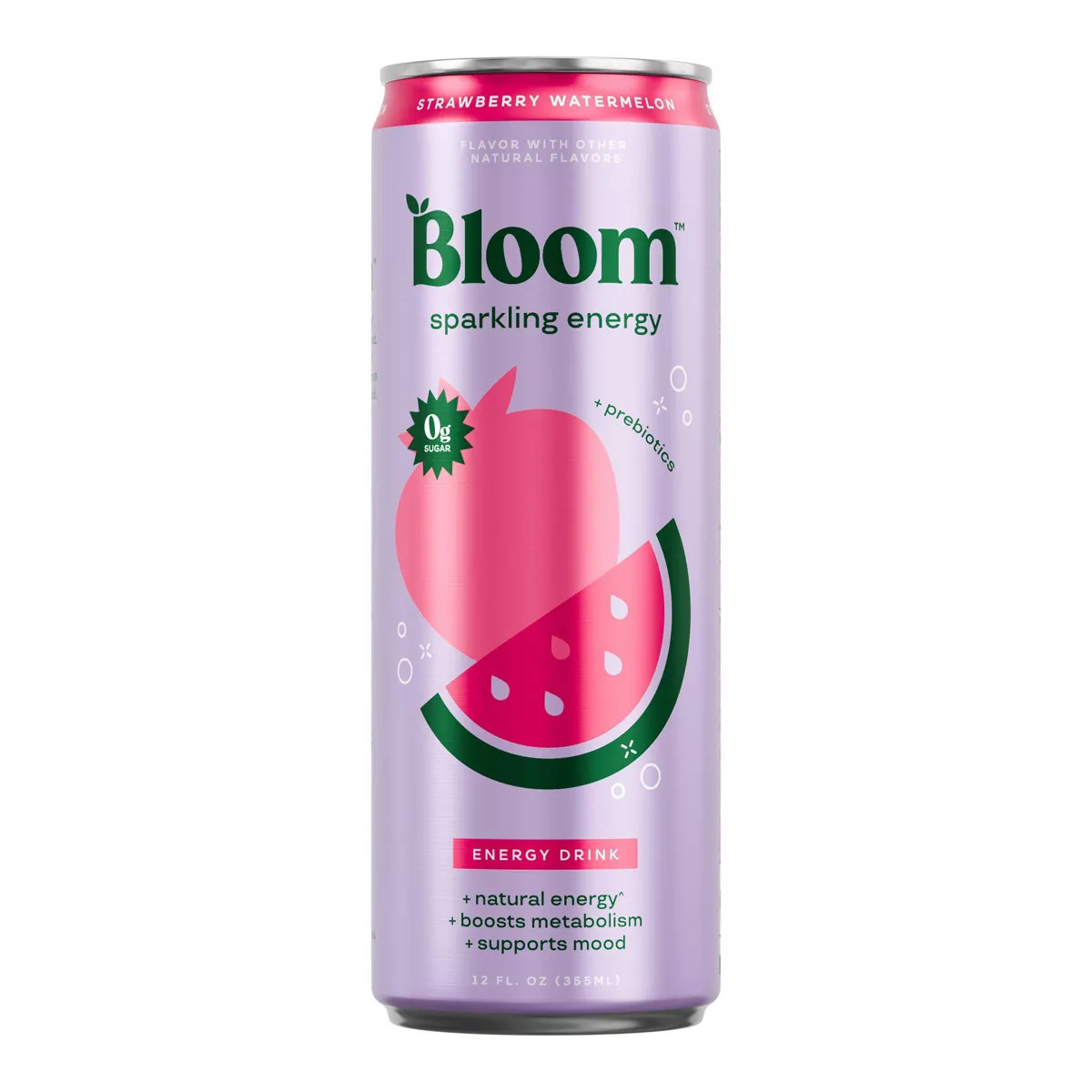 Bloom Strawberry Watermelon Energy Drink - 12 fl oz Can | Target