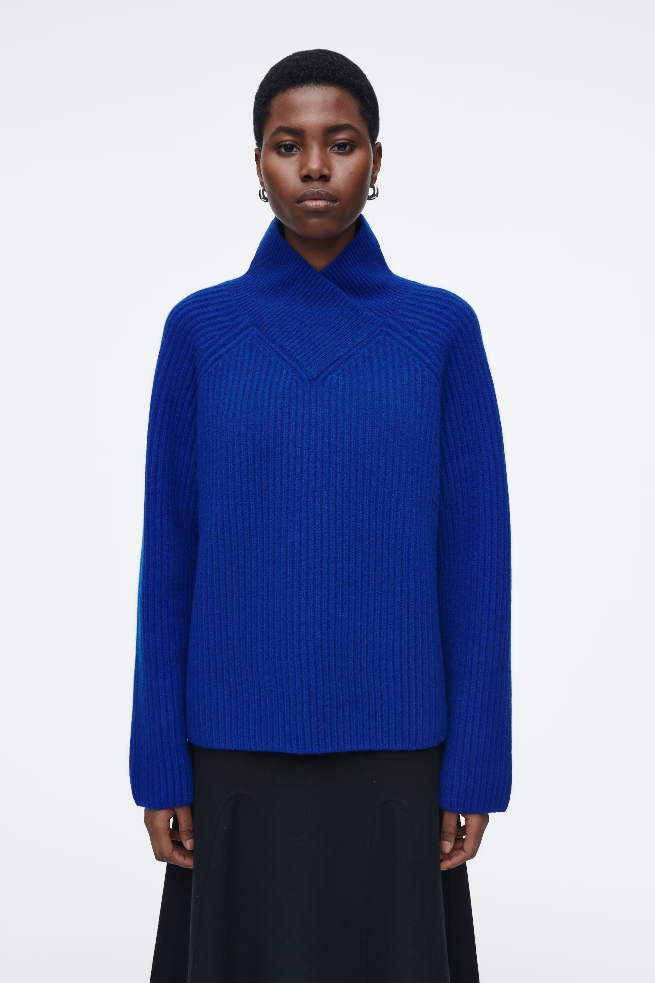WRAP-COLLAR MERINO WOOL JUMPER | H&M (UK, MY, IN, SG, PH, TW, HK)