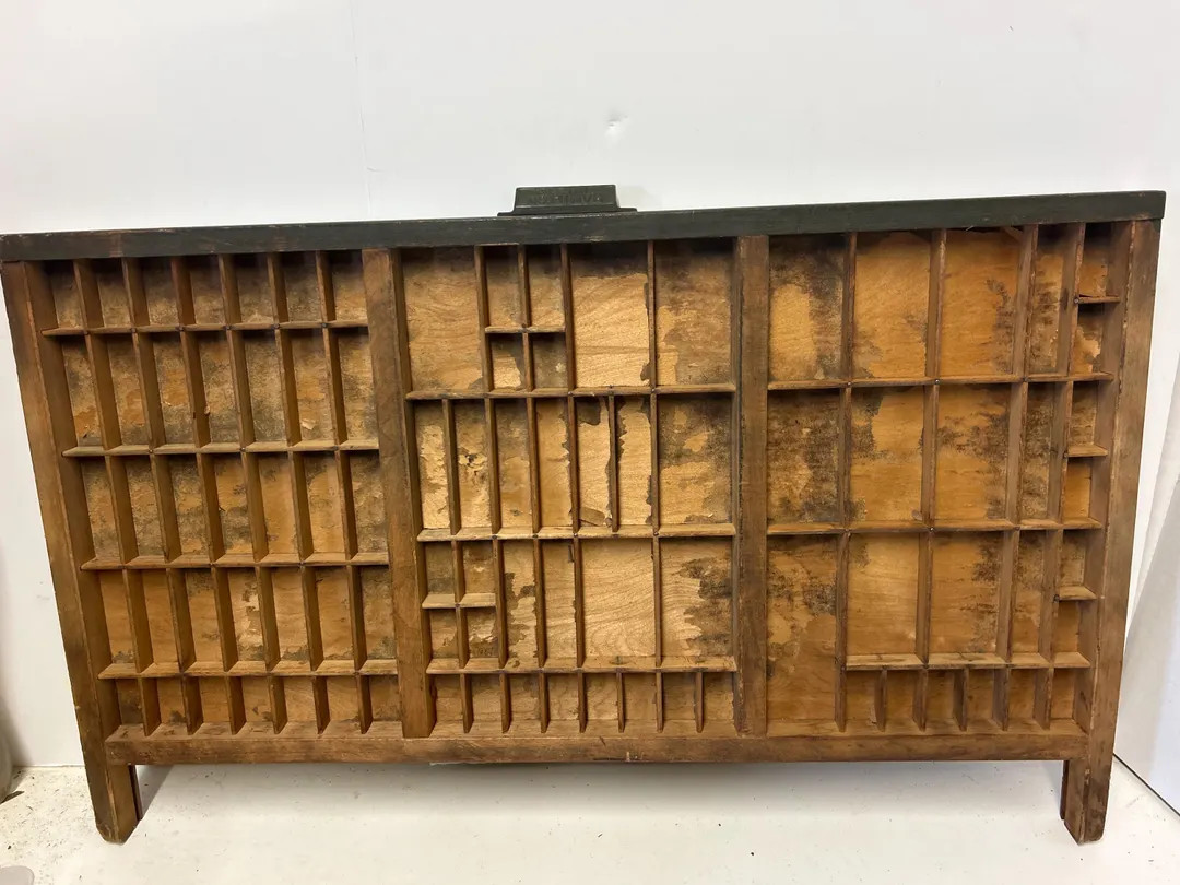 Cleaned Letter press tray/Printer Drawer. Cleaned, wood display | Etsy (US)