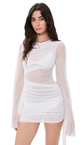 Bananhot Women's Marissa Mini Dress, White, M | Amazon (US)