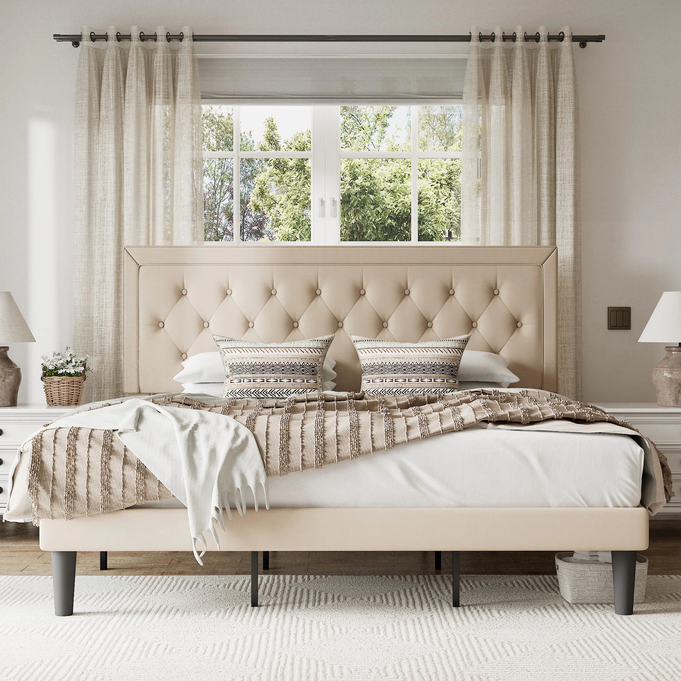 Mercury Row® Hegg Tufted Upholstered Platform Bed & Reviews | Wayfair | Wayfair North America
