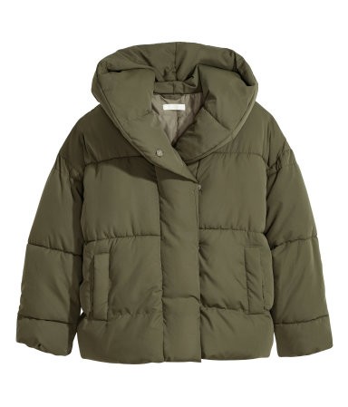 H&M Padded Jacket with Hood $49.99 | H&M (US)