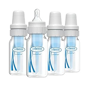 Dr. Brown’s Natural Flow® Anti-Colic Baby Bottle with Level 1 Slow Flow Nipples, 4oz, 4 Pack | Amazon (US)