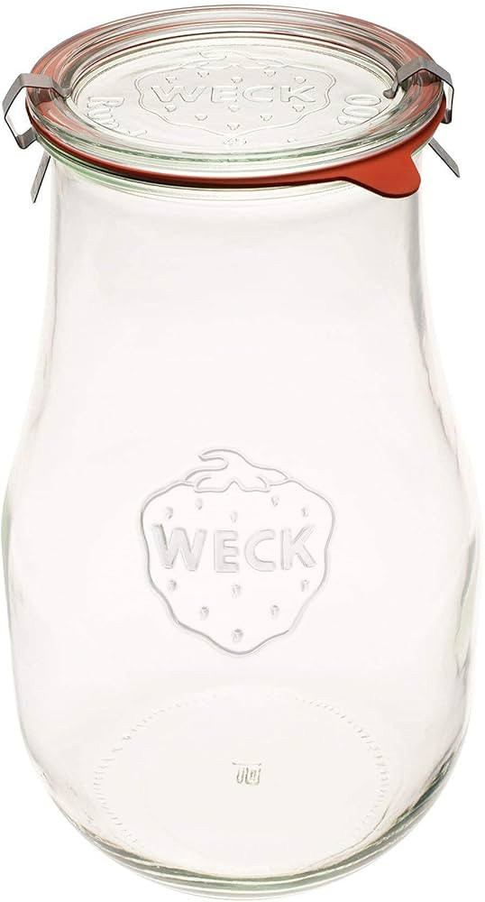 Weck Jars - Weck Tulip Jars 2.5 Liter - Sour Dough Starter Jars - Large Glass Jars for Sourdough ... | Amazon (US)