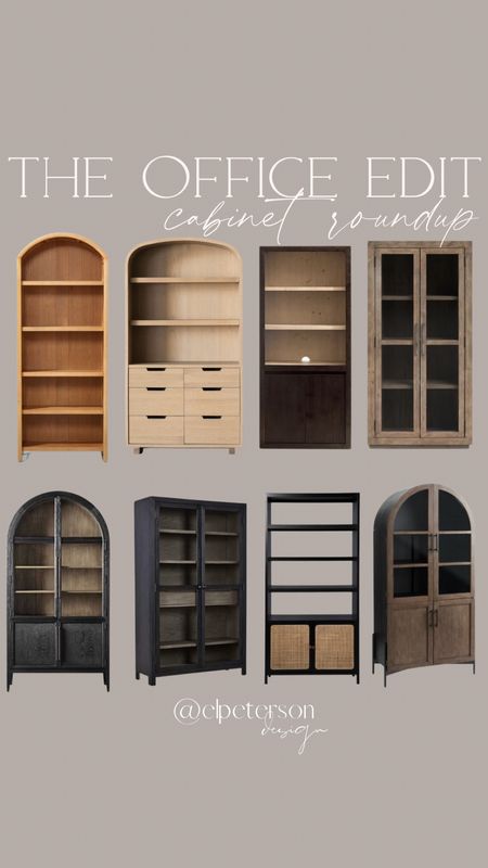 Cabinets
Bookshelves
Arched cabinets 
Furniture

#LTKFind #LTKhome