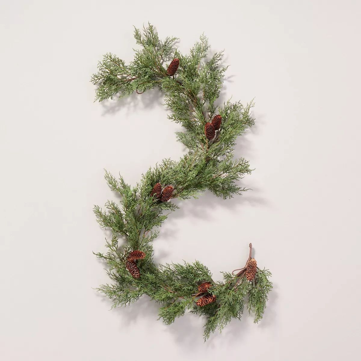 6' Faux Cedar & Pinecone Christmas Garland - Hearth & Hand™ with Magnolia | Target