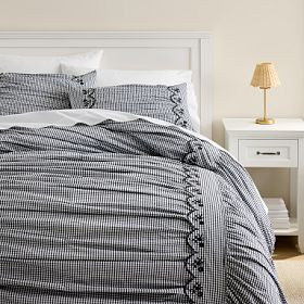 Olivia Gingham Standard Sham | Pottery Barn Teen