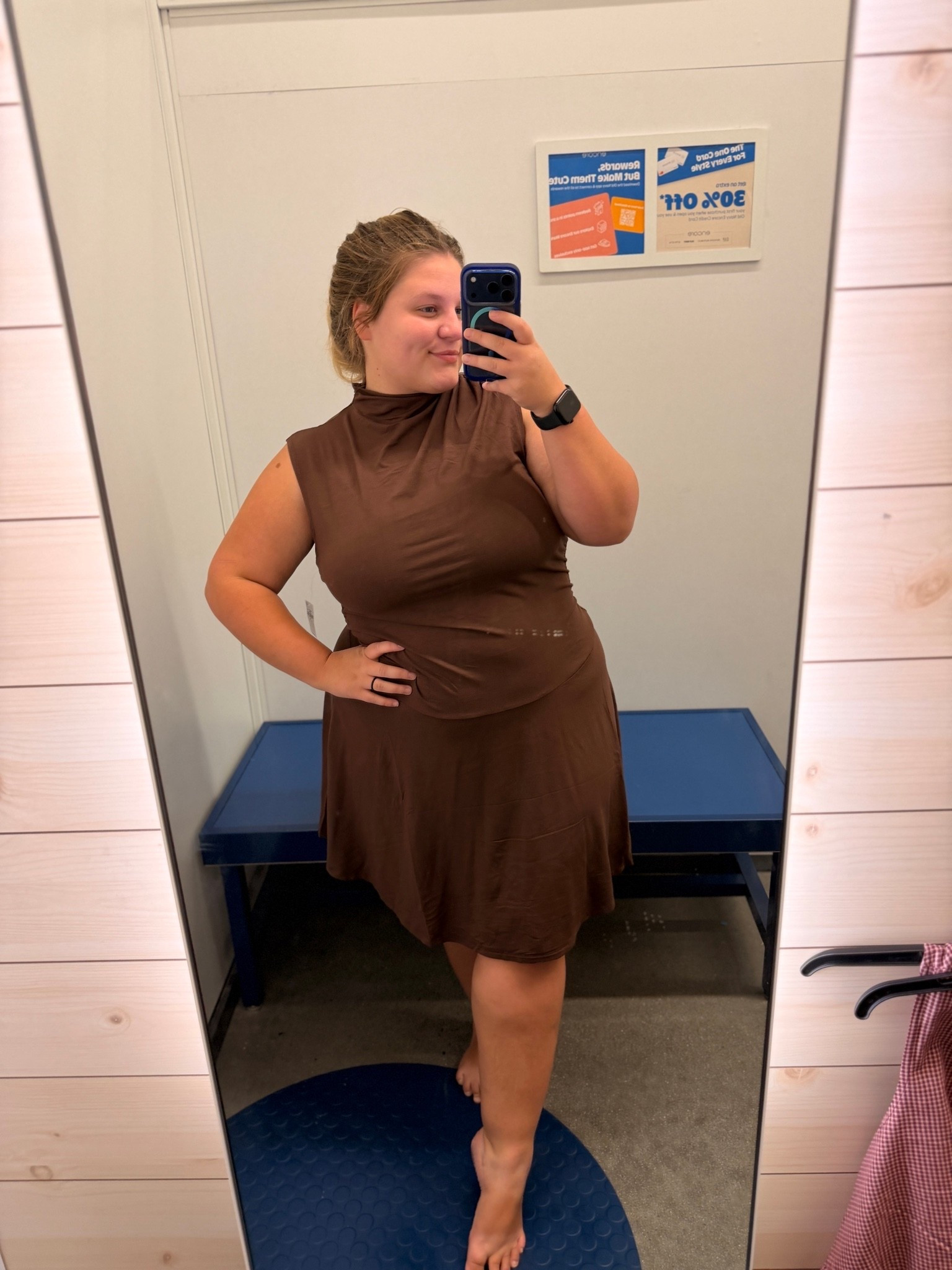 This is on sale for 12 DOLLARS!!!! 

I love this color, fit, and style of this dress! 😍

#LTKPlusSize #LTKMidsize #LTKSaleAlert