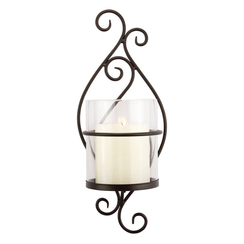 Wall Sconce Pillar Candle Holder - Stonebriar Collection | Target