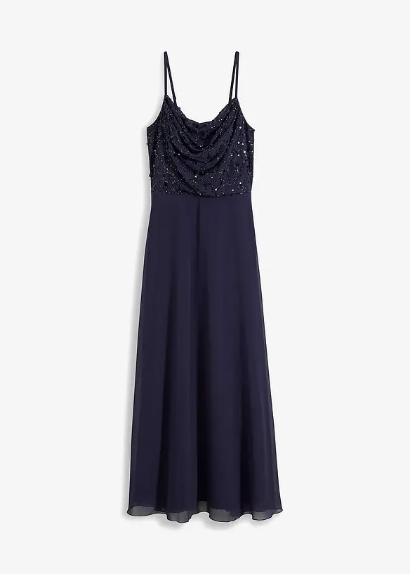 Trägerkleid mit Paillettenstickerei | Bonprix DE
