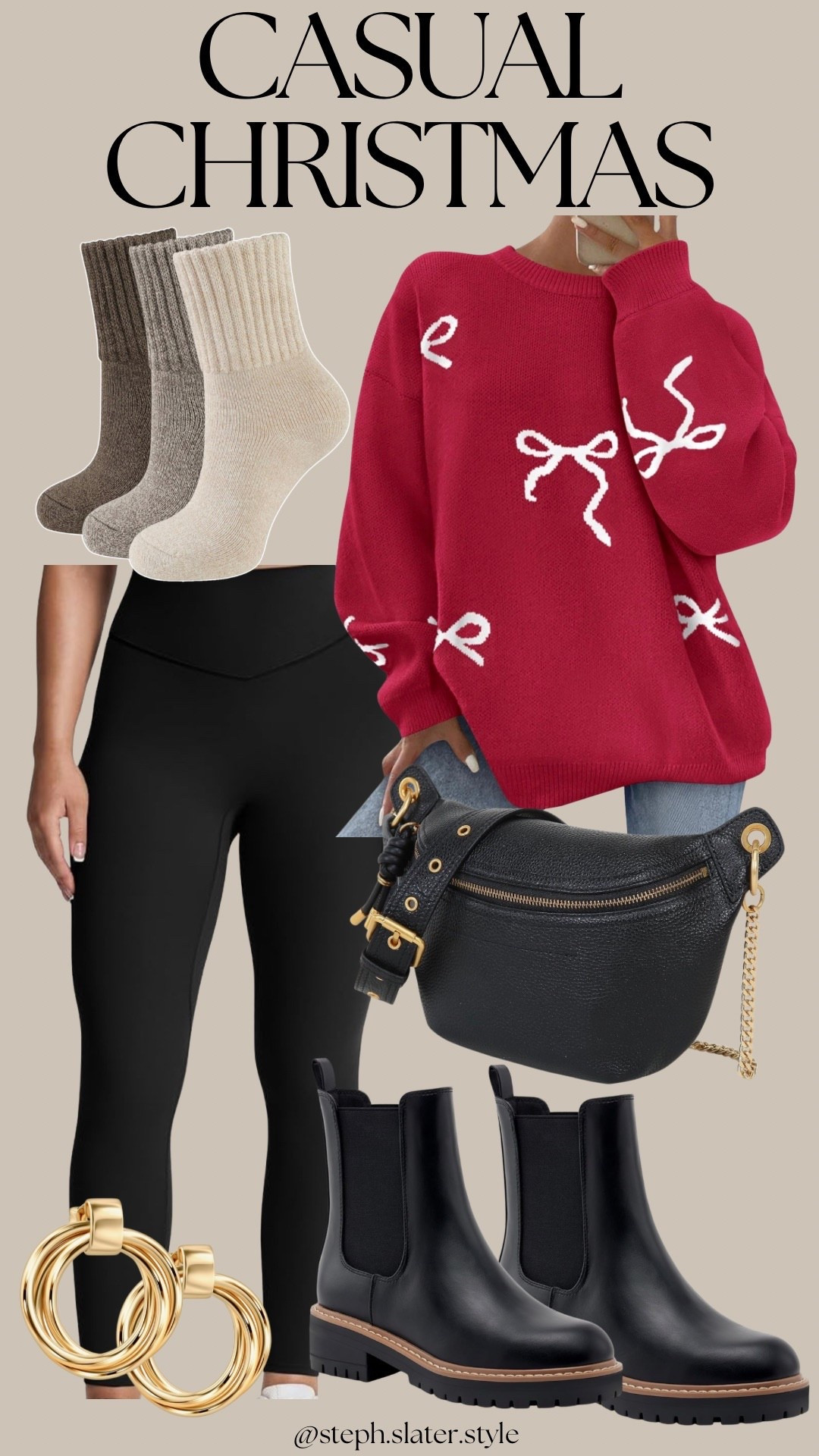 Casual Christmas look perfect for holiday errands or Christmas morning  

#LTKootd #LTKSeasonal #LTKHoliday
