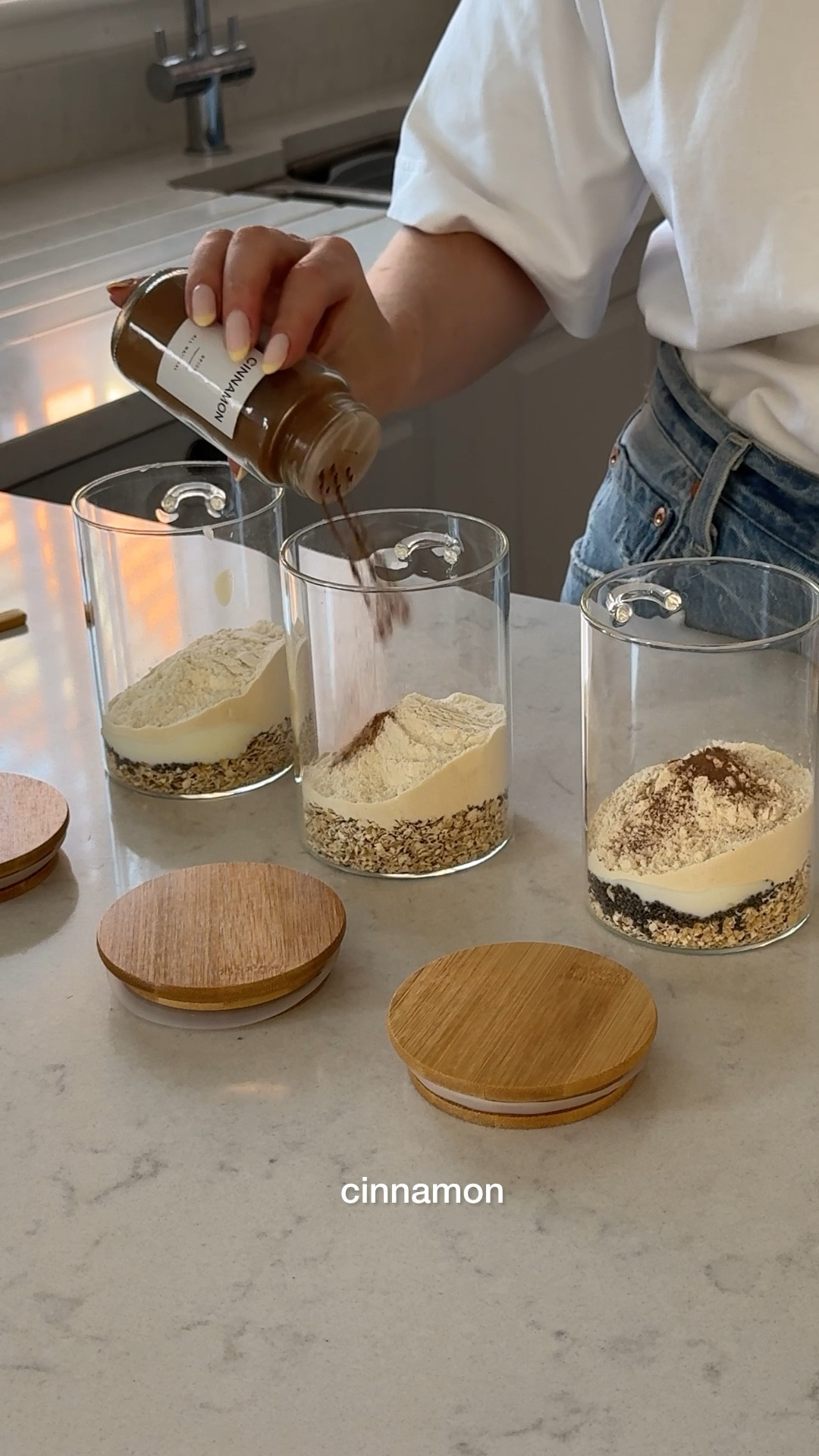 Overnight biscoff protein oats recipe I my new Amazon home jars 🤤 

Storage jars, pantry, spice jars, food storage, Amazon find 

#LTKuk #LTKfitness #LTKhome