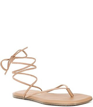 TKEES Lily Square Toe Ankle Strap Thong Sandals - 11 | Dillard's