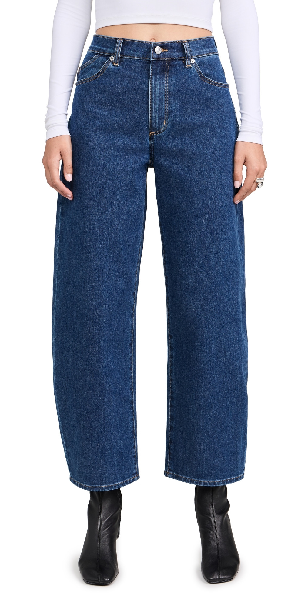 Rolla's Gigi Barrel Forever Jeans Dark Denim 32 | Shopbop