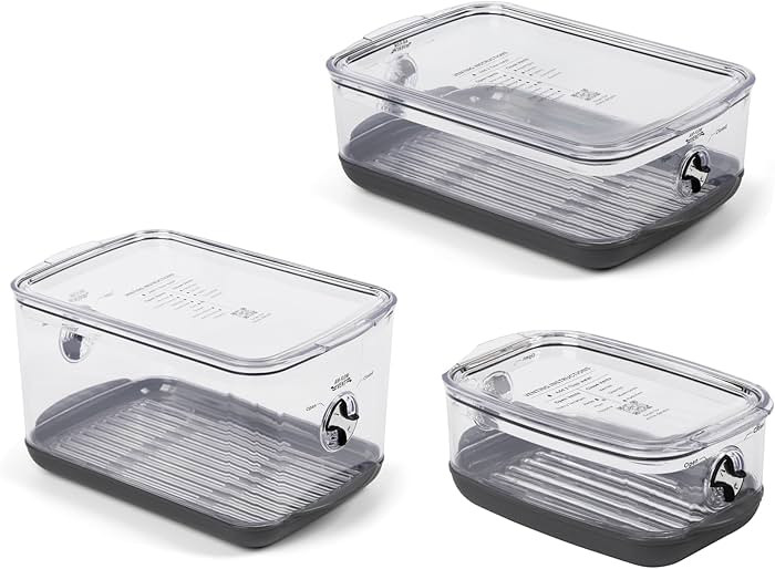ProKeeper+ by Progressive Stackable Produce ProKeeper Storage Container with Stay-Fresh Vent Syst... | Amazon (US)