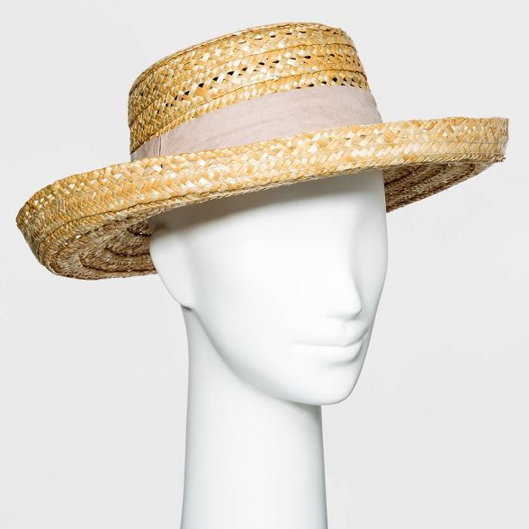 Women's Wheat Straw Kettle Hat - A New Day™ | Target