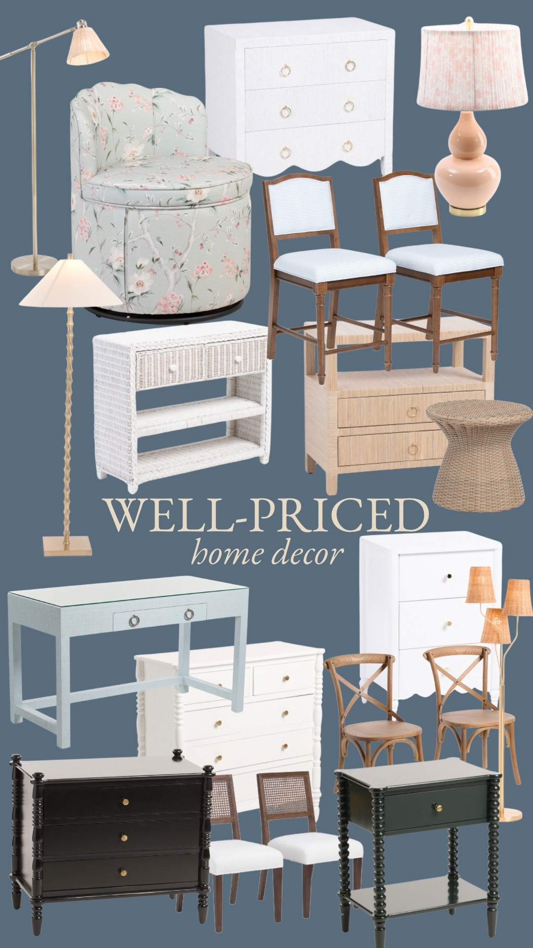 Affordable home decor furniture lamps tables desk bedside table dining chairs bar chairs free shipping 

#LTKHome #LTKSaleAlert