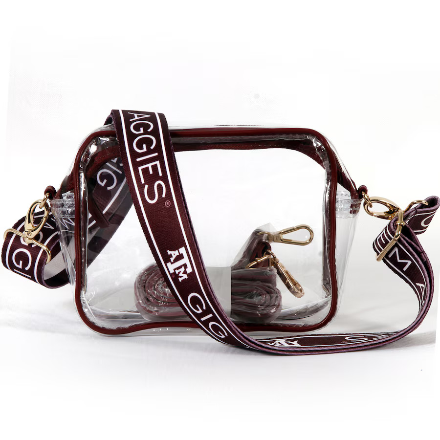 Texas A&M Aggies Women's Hailey Clear Purse with Logo Strap | Fanatics