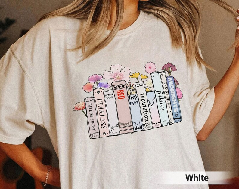 Taylor Albums As Book Comfort Color Shirt, 2023 The Eras Tours Taylor Comfort Color Shirt, Taylor... | Etsy (US)